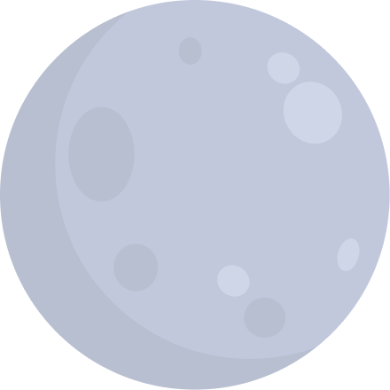 illustration of moon